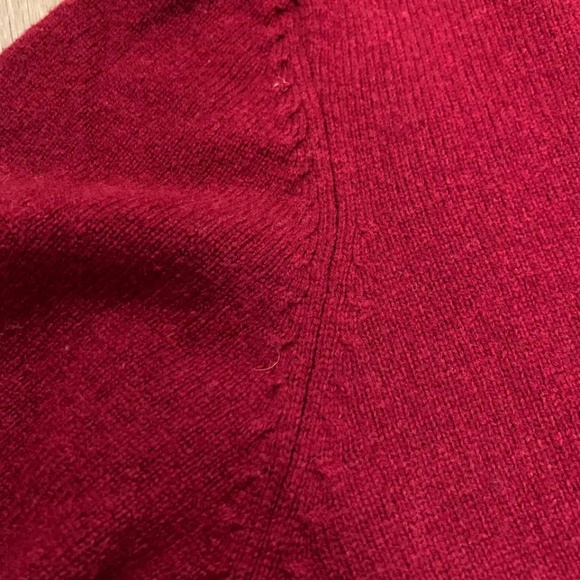 Club Room 100% Lambs Wool Long Sleeve Red Sweater size XL - Picture 4 of 7